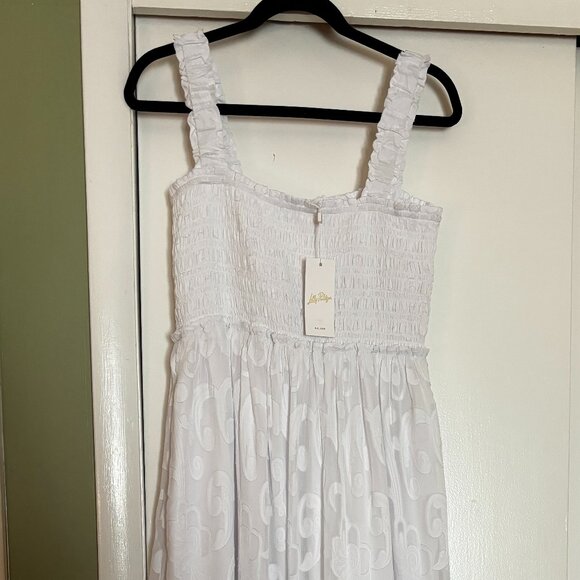 Lilly Pulitzer Dresses & Skirts - NWT Lilly Pulitzer Long White Dress L